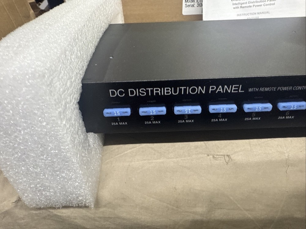 ICT DC Distribution Panel 12 Or 24VDC ICT180SE-12IRC With Remote Power Control