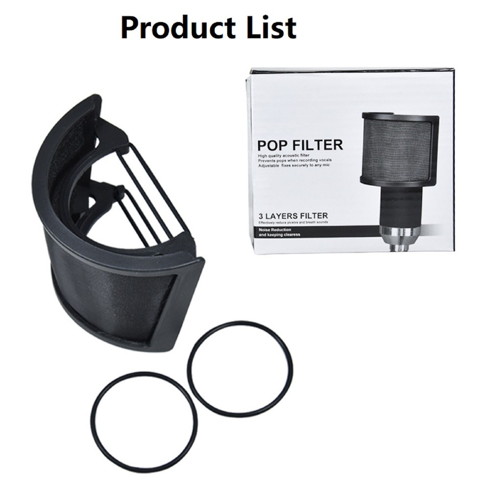 Microphones Filter Condenser PC Studio Recording Metal Windscreen for-Mic Screen