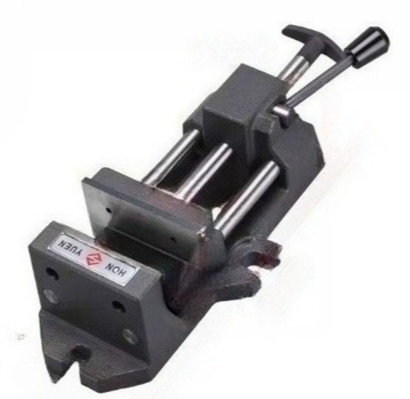 Heavy-Duty Quick-Action Drill Press Parallel-Jaw Guide Rod Type Bench Vise