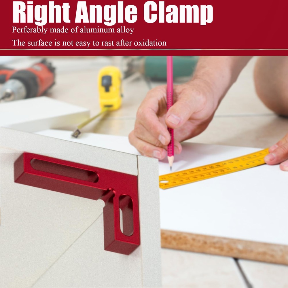 90 Degree Mini Positioning Square, Premium Precision Woodworking Carpenter Co...
