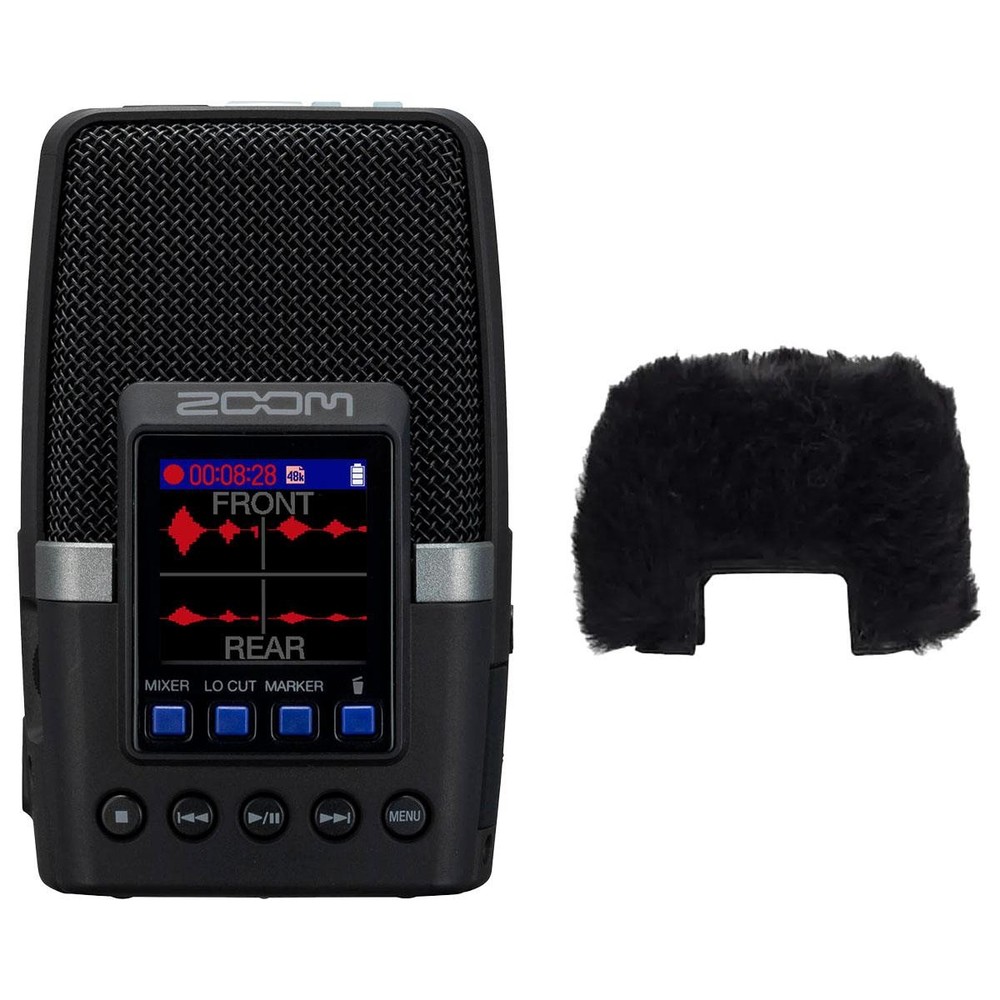Zoom H2essential Multi-Mic 32-Bit Float Handy Recorder, Bundle with WSH-2E Hairy