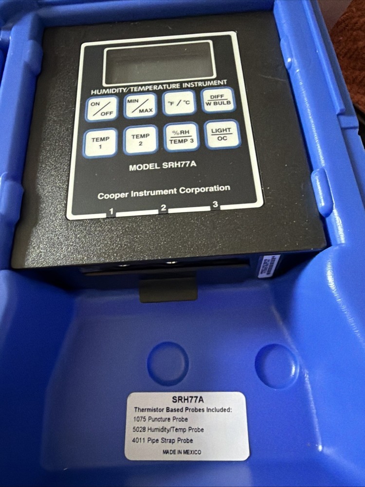 Cooper Atkins Srh77a Temperature Humidity Digital Instrument