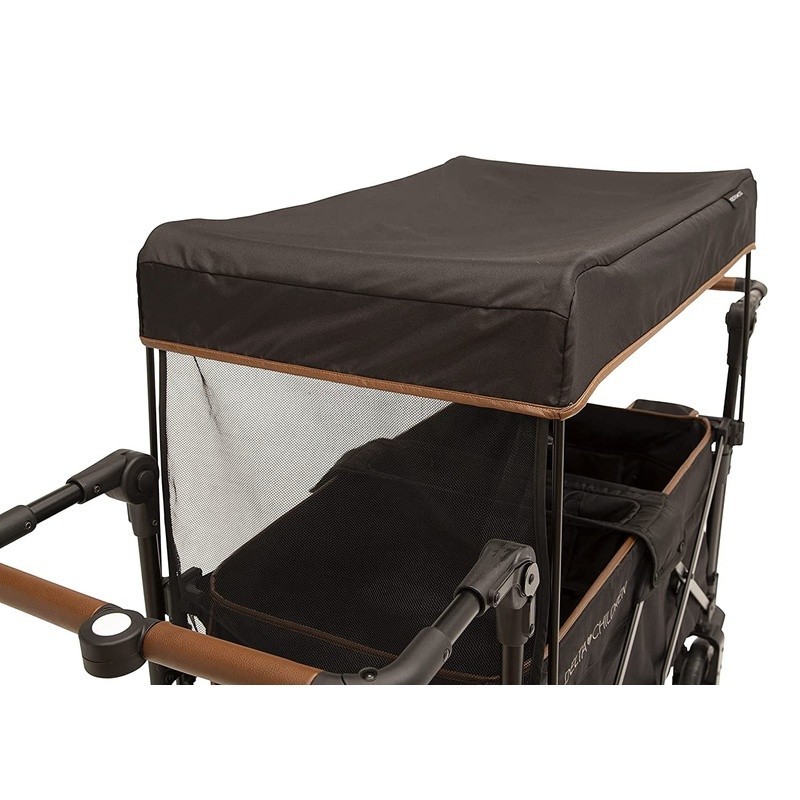 Stroller Wagon 2 Kids Push Pull Handles Canopy Cup Holders Storage Fold New