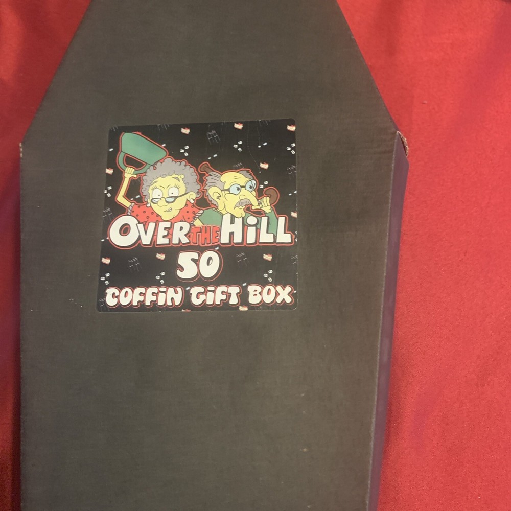 Over the Hill 50s coffin gift box