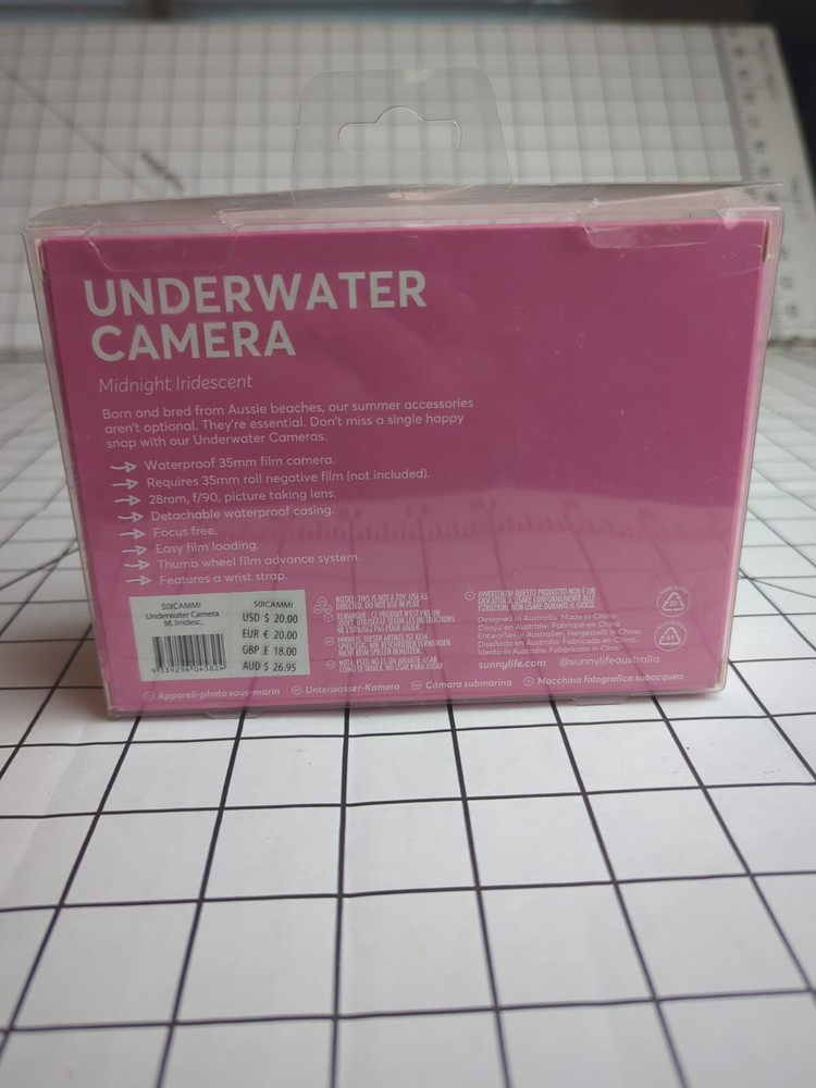 Sunnylife Underwater Camera Midnight Indescent New