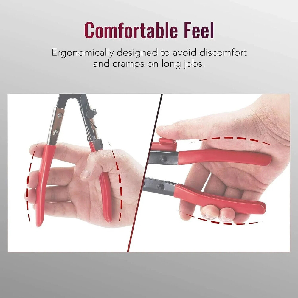 10Pc Hose Clamp Clip Remover Pliers Wire Long Reach Kit Fuel Oil Water Hose Tool