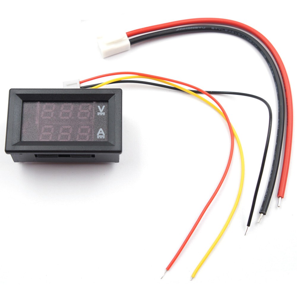 2pcs DC 100V 10A Voltmeter Ammeter LED Dual Volt Amp Meter Voltage Current Gauge