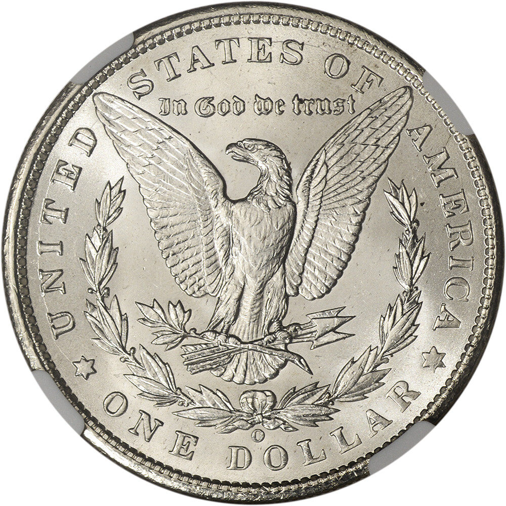 1900 O US Morgan Silver Dollar $1 - NGC Brilliant Uncirculated