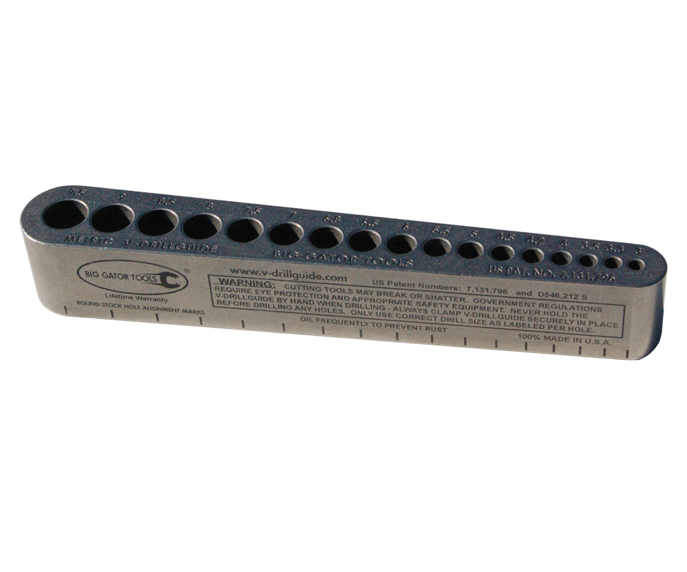 Big Gator Tools - MDG1000NP - Metric V-DrillGuide 3-9.5mm - Drill Bit Guide Tool
