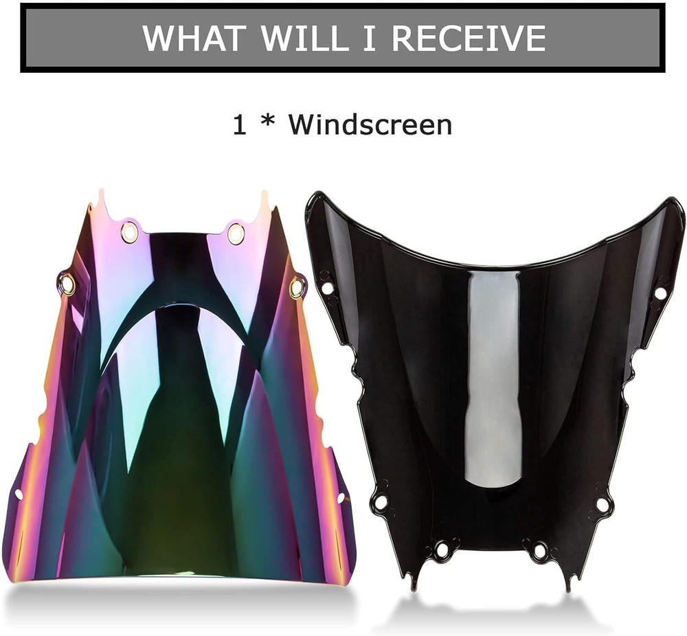 Windscreen Windshield Double Bubble For YZF 600 R6 1999-2002 (Iridium)