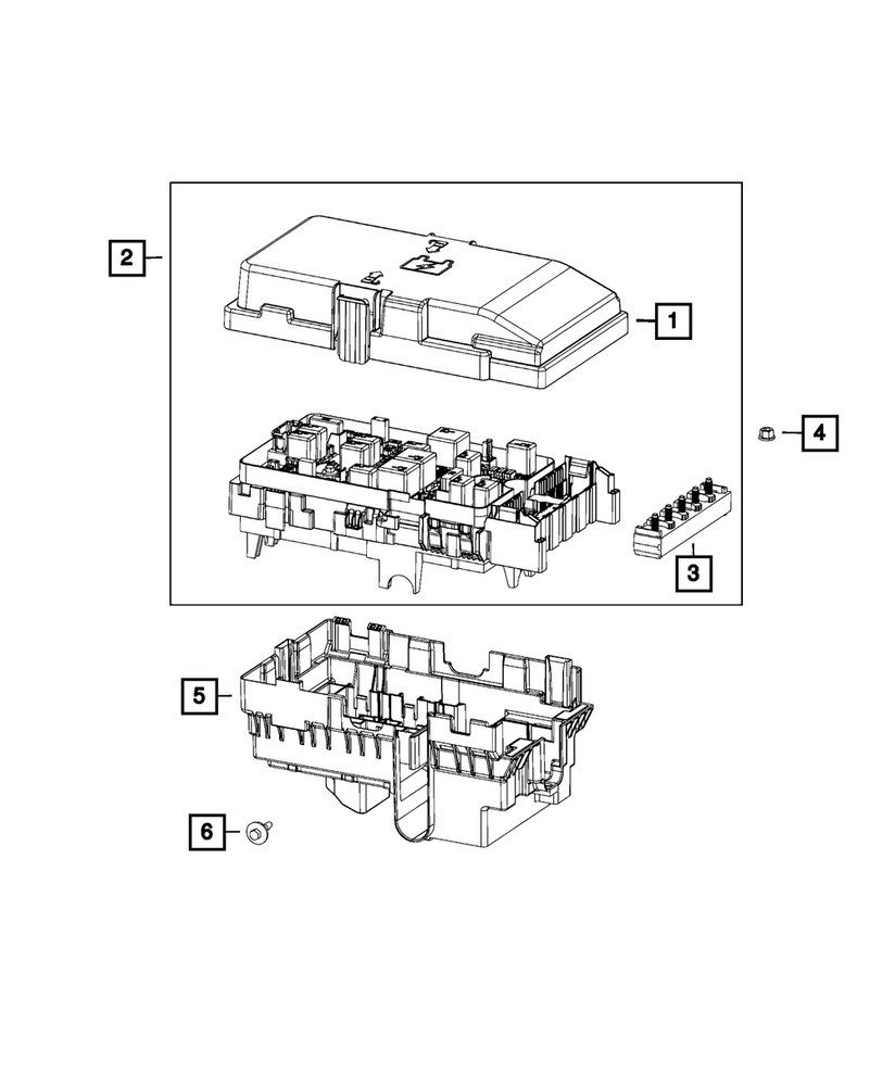 Genuine Mopar Z Case Fuse Array 68202610AA