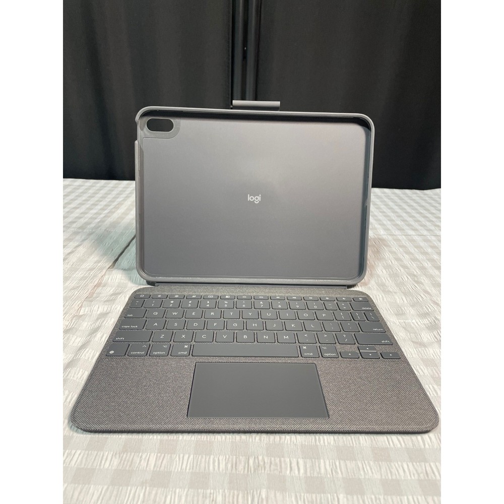 Logitech Combo Touch iPad 10th Gen Keyboard Case Trackpad Backlit Gray A16