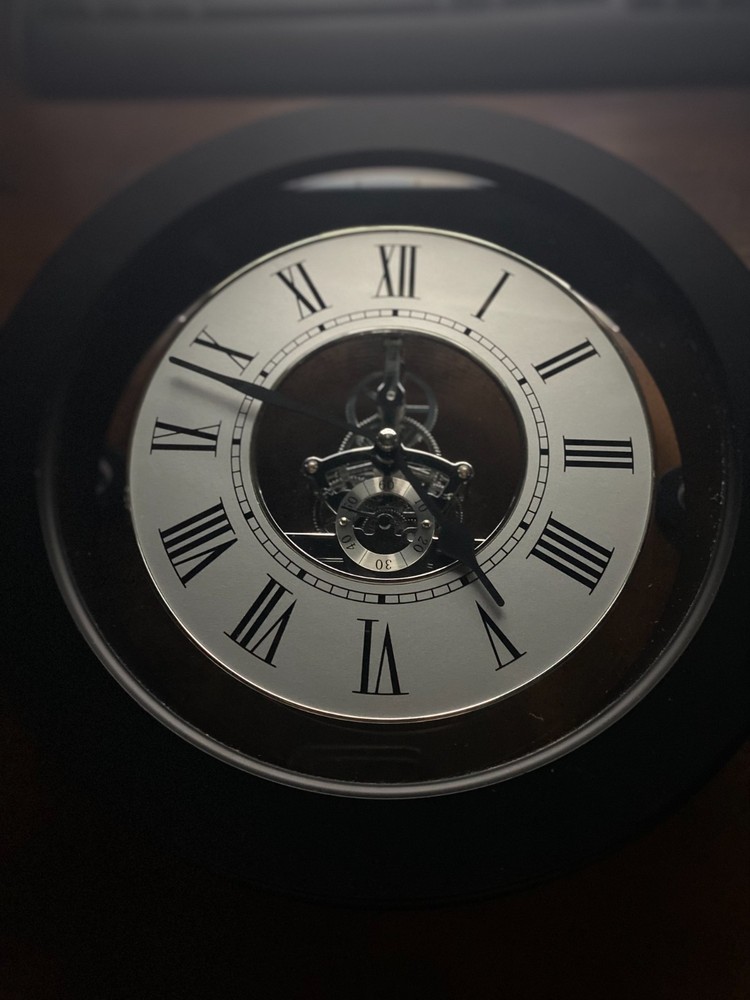 Jewels Black Interactive Gear Wall Clock 9.5"