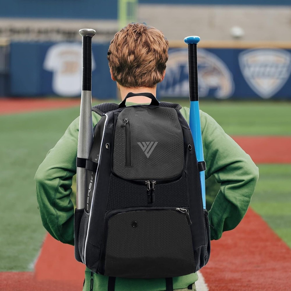 Durable Youth Baseball Backpack with Adjustable Straps and 18L Capacity
