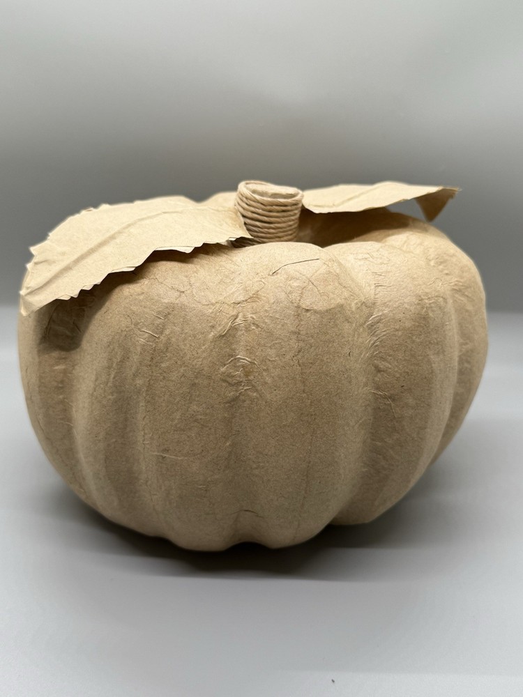 NEW Paper Mache Pumpkin | 6” | Fall Craft & Decor