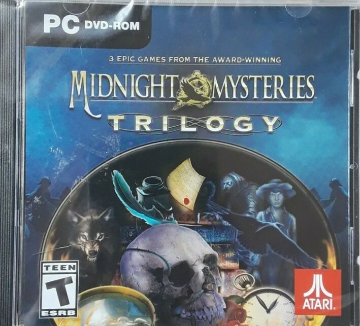 Midnight Mysteries Trilogy By Atari PC DVD-ROM 3 Hidden Object Computer Game