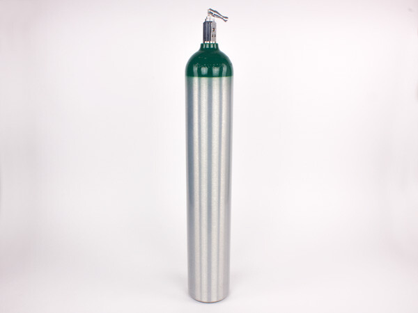Aluminum Oxygen O2 Cylinder E with Toggle