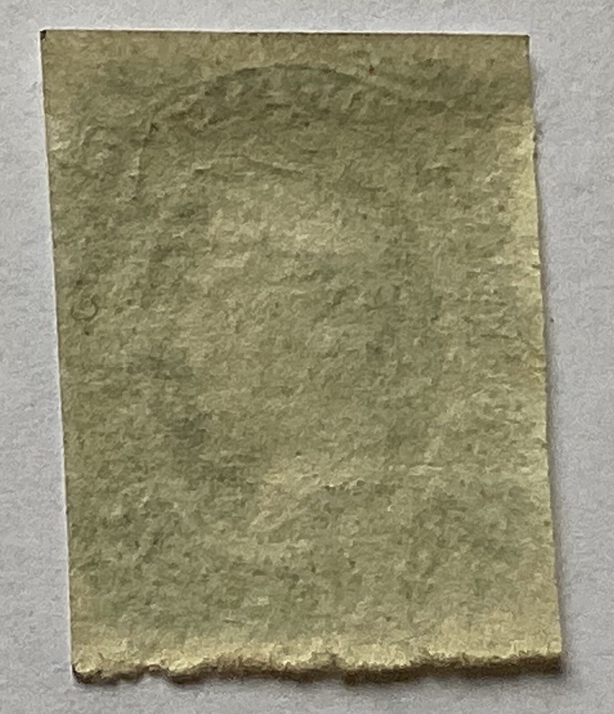 1863-64 CSA, 10 Cent Confederate Stamp, Jefferson, Imperforate, Blue