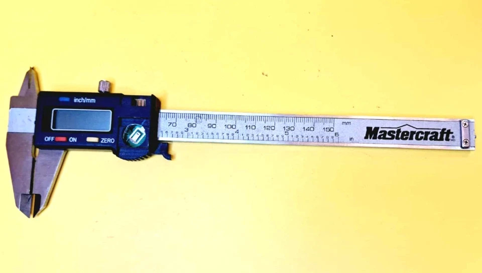 🔥 MASTERCRAFT ELECTRONIC DIGITAL CALIPER INCH/MM BACKLIT LCD STAINLESS STEEL 🔥
