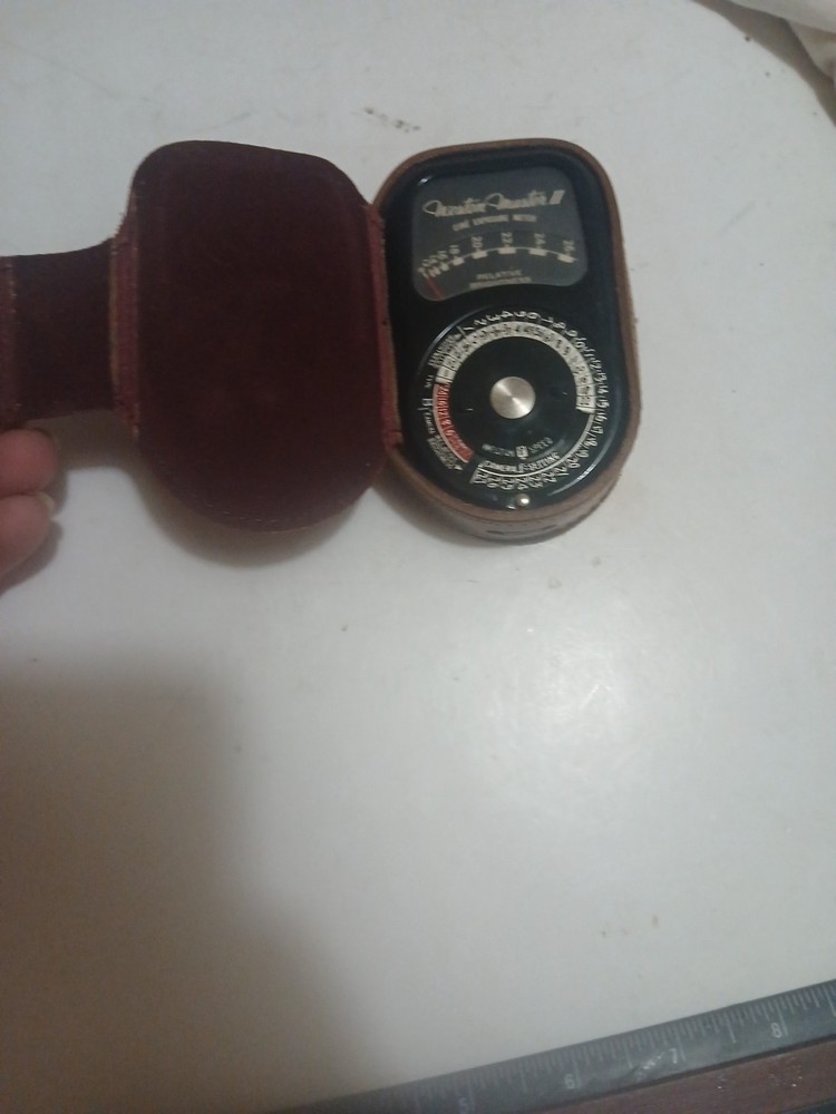 Weston Master II Universal Exposure Meter Model 735 w/ Original Leather Case
