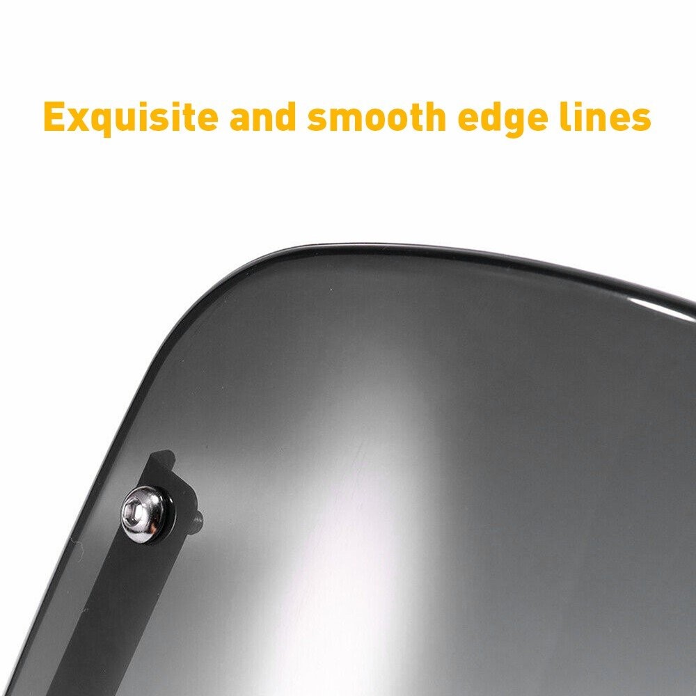 Universal Motorcycle Headlight Fairing Windscreen Windshield 5-7'' Round Black