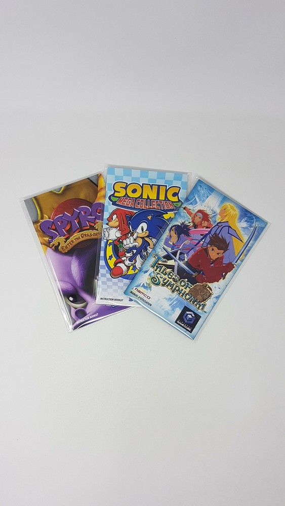 NINTENDO GAMECUBE MANUAL PLASTIC BAG