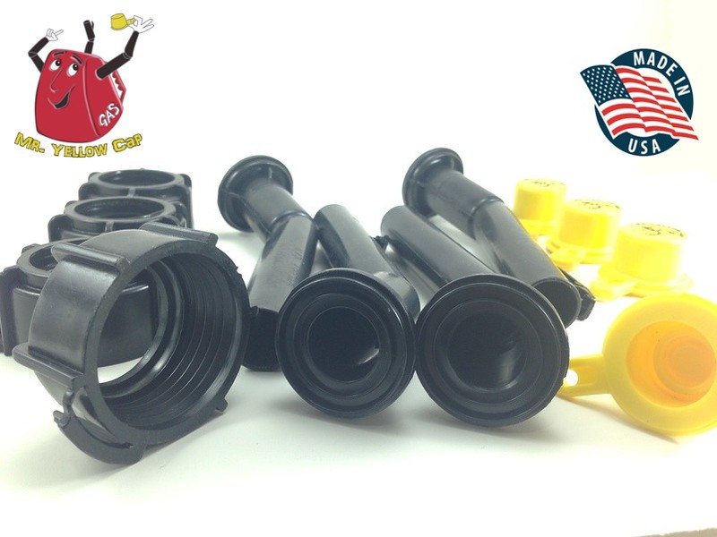 4 - Blitz Gas Can Nozzle Spouts Rings Caps Replacement Vintage 900094 900092 NEW