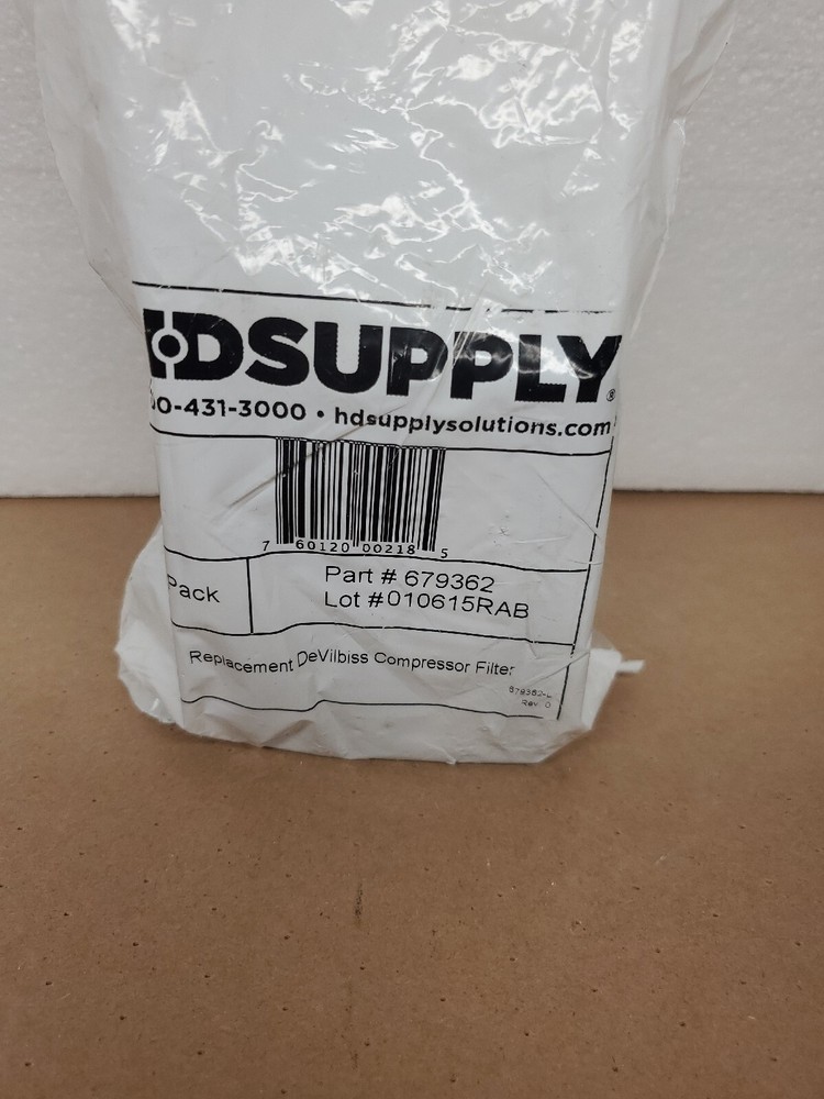 2 PACK Replacement Devilbiss Intake Universal Compressor Filter 679362