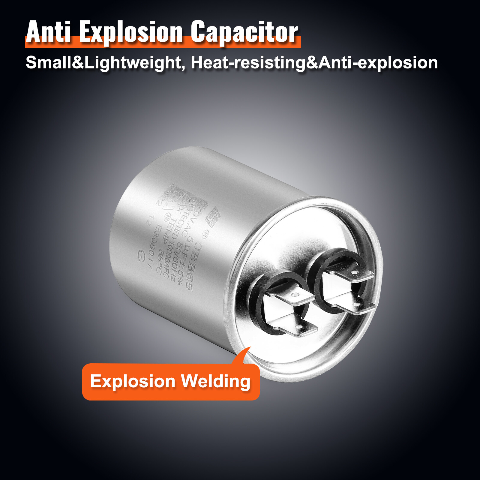 VEVOR Condenser Fan Motor 1/5HP 1075RPM 1.3A 208-230V K55HXJKL-2918 51-23055-11