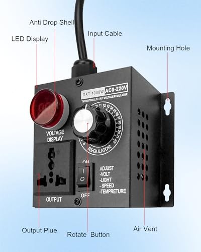 AC Motor Variable Speed Controller for Router Fan SCR Voltage Controller