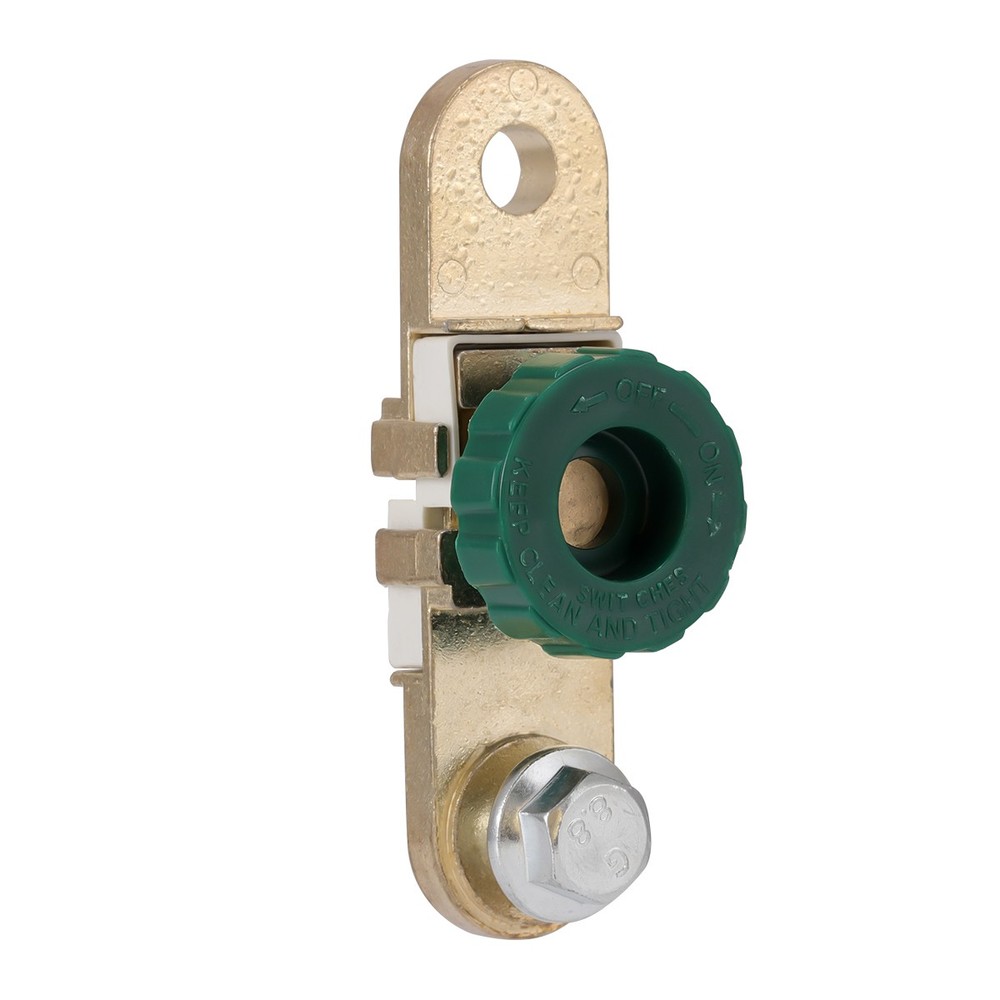 2Pc Side Mount Auto Battery Brass Terminal Master Disconnect Kill Cut Off Switch