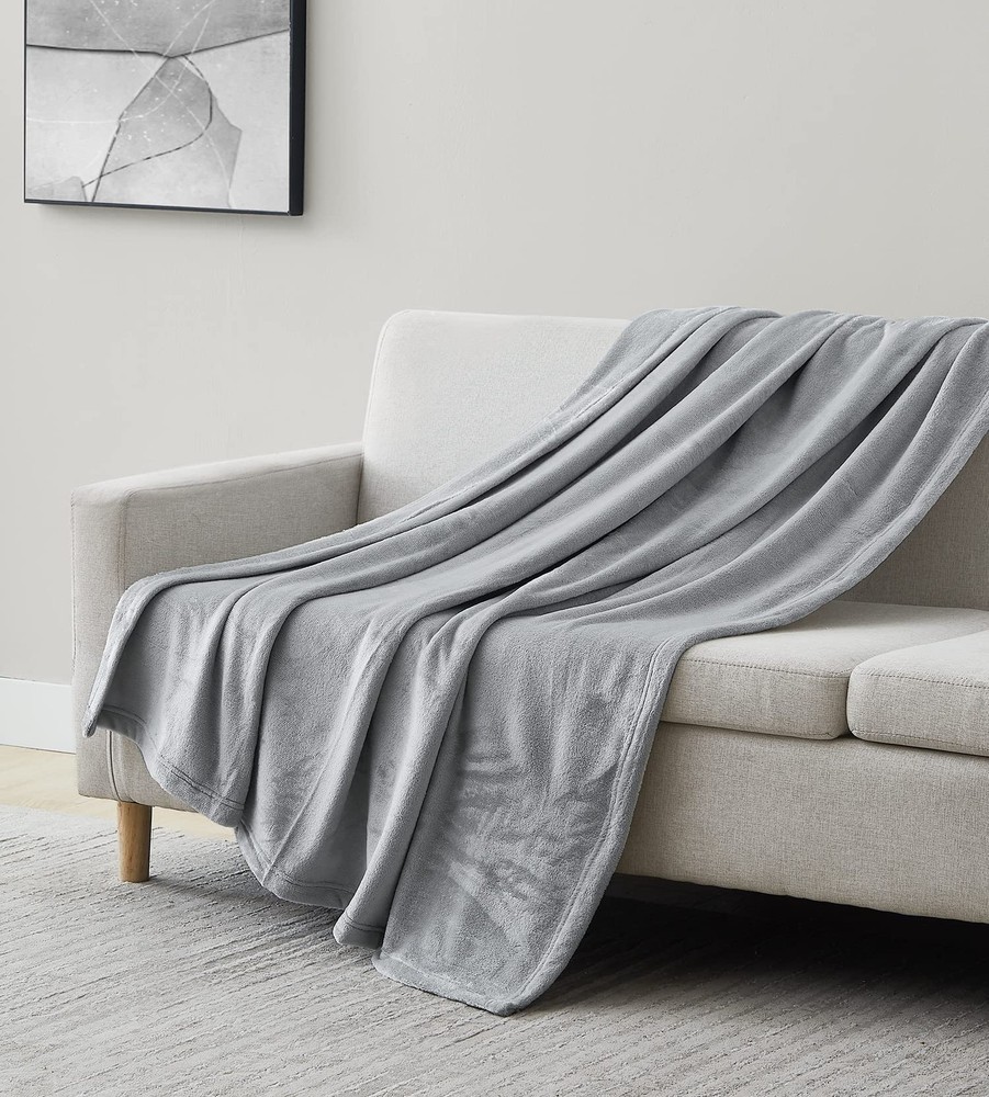 , Inc. Extra Large Throw Blanket for Bed, Microfleece Blanket, Plush Blankets...