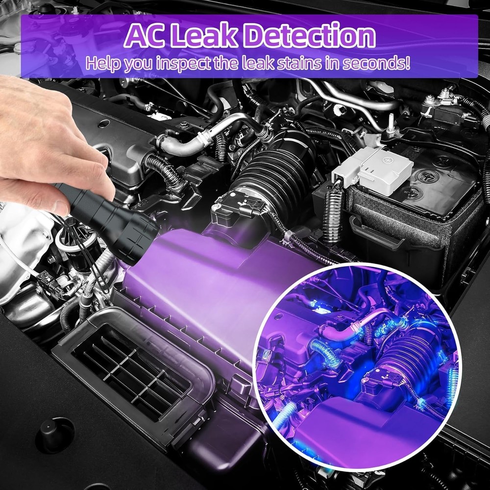 Air Conditioner Leak Detector Tool AC Leak Detector Kit UV Light