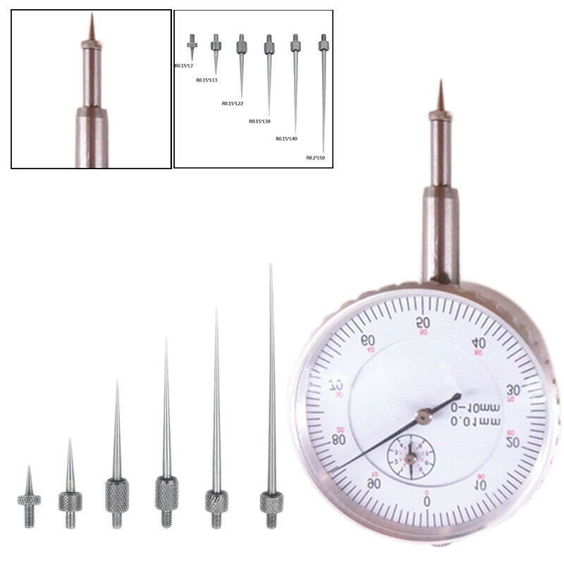 New Replacement Indicator Tirmtables Thread Rod Stem 6pcs Depth Equipment