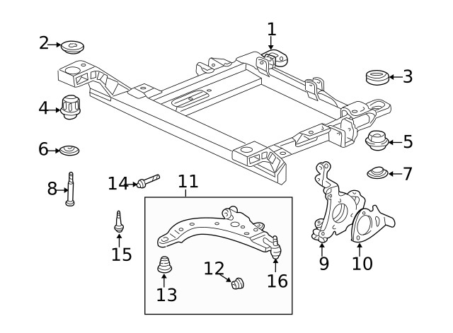 Genuine GM Steering Knuckle 25816686