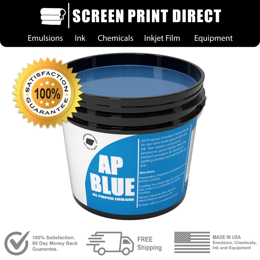 Ecotex® AP-Blue All Purpose Ready to Use Screen Printing Emulsion - Quart 32oz
