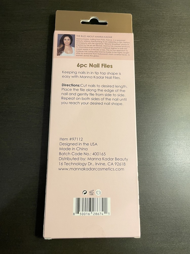 Mannakadar 6 Piece Nail Files NIB