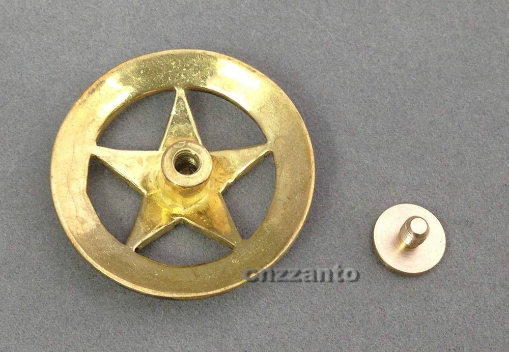 28mm Western Texas Star Conchos Solid Brass Leathercraft rivet stud Punk screw
