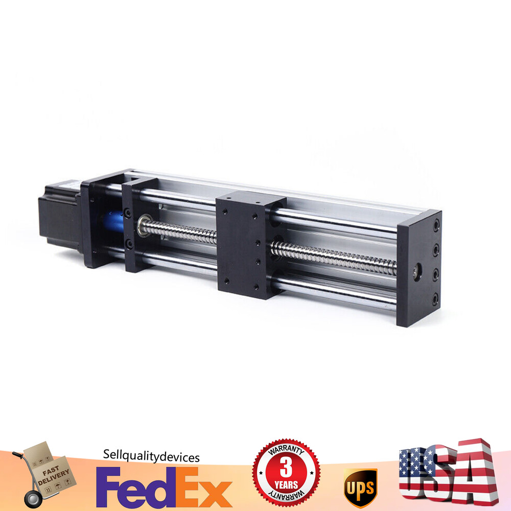 Linear Guide Stage Rail Motion Slide Stage Actuator ＆ Motor Stepper Stroke CNC