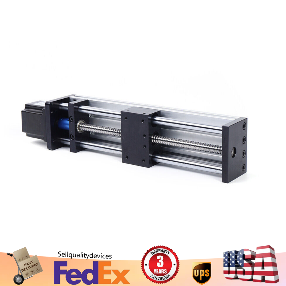 Linear Guide Stage Rail Motion Slide Stage Actuator ＆ Motor Stepper Stroke CNC