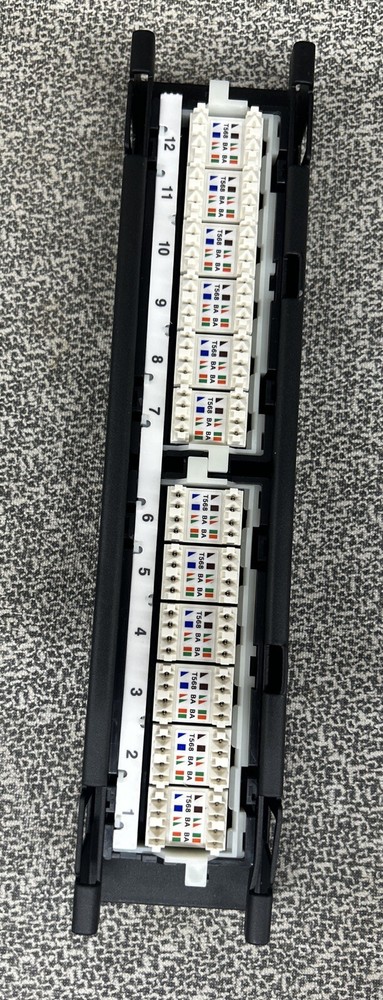 Panduit Cat5e 12 Port Patch Panel NK5EPPGK12WB/N
