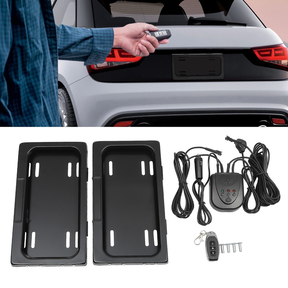 2PCS for Universal License Plate Frames License Plate Tag Holder Front & Back