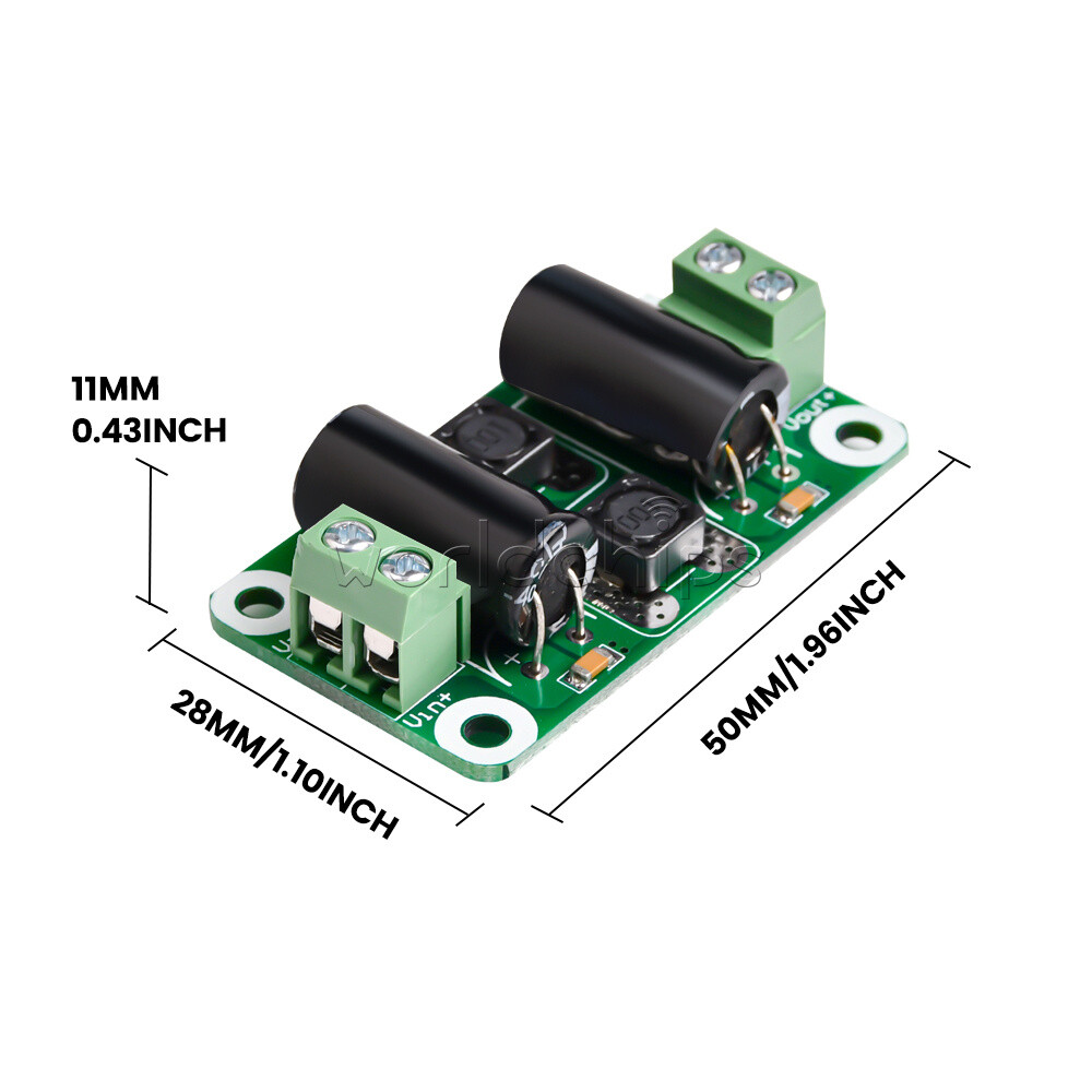 DC Power Filter Board 0-25V/0-50V 2A/3A/4A EMI Interference Suppression Board
