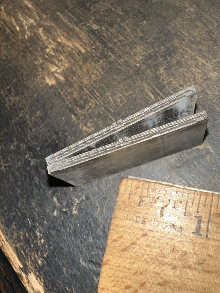 Printing Blocks “ Decorative Ornamental Borders “ Thin Lead Blocks