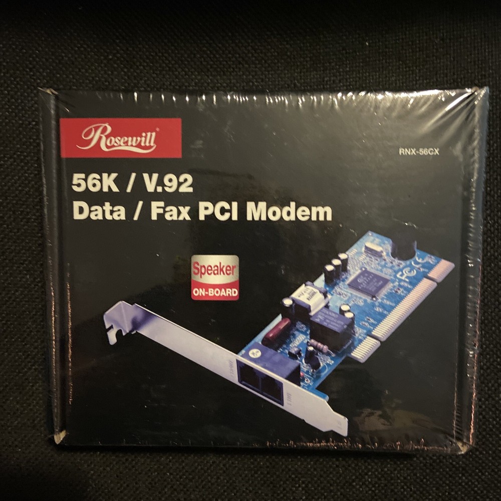 *New* Rosewill RNX-56CX 56K V.92 Software-Based Data/Fax PCI Modem Adapter Card