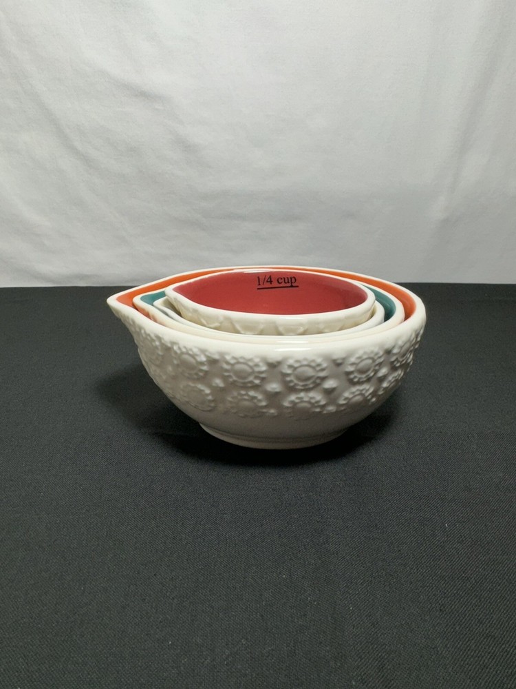 Threshold 4 Nesting Measuring Cups With Pour Spout Stoneware