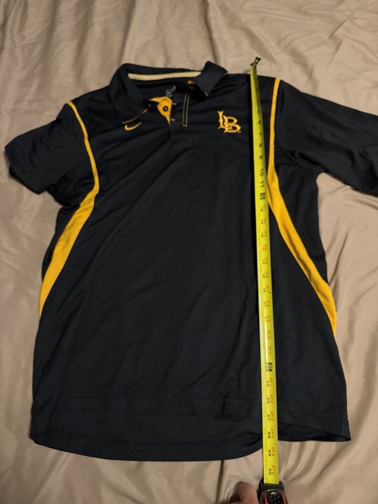 Cal State Long Beach Black Nike Polo Large