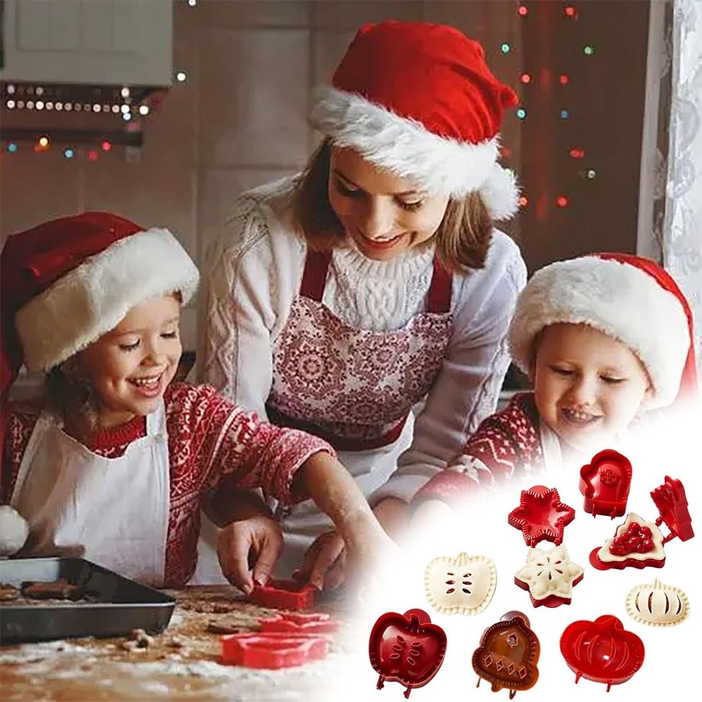 Fall Mini Hand Pie Molds Dough Presser Set Apple, Pumpkin & Acorn Baking Tools