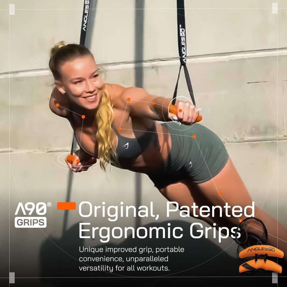 Angles90 Grips - The Original Gym Pull Up Grip Handles | A90