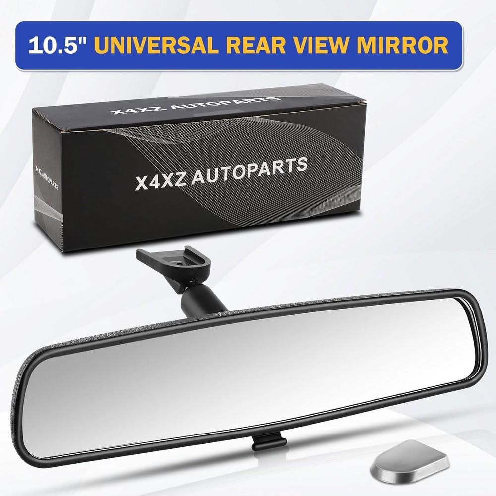 10.5" Rear view mirror, Interior rearview mirror Kit Universal Fit Type Compatib